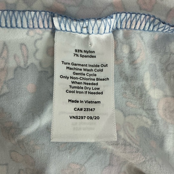 Talbots Button Half Placket Royal Paisley Shirtdress Printed Knit Dress Size L - Picture 7 of 7